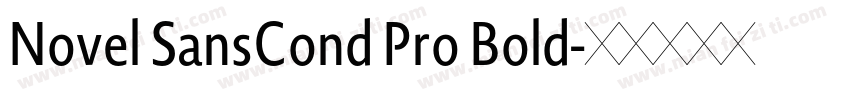 Novel SansCond Pro Bold字体转换